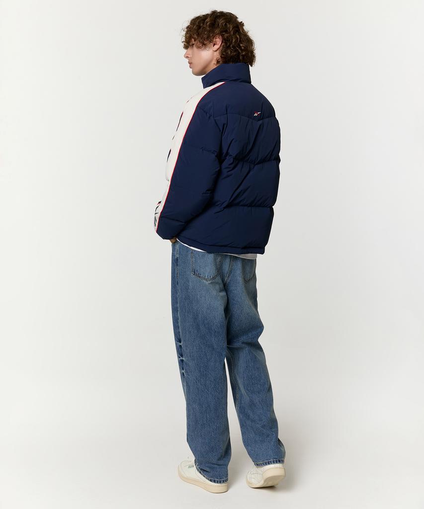 Reebok Classic Vector Paneled Down Jacket - Navy