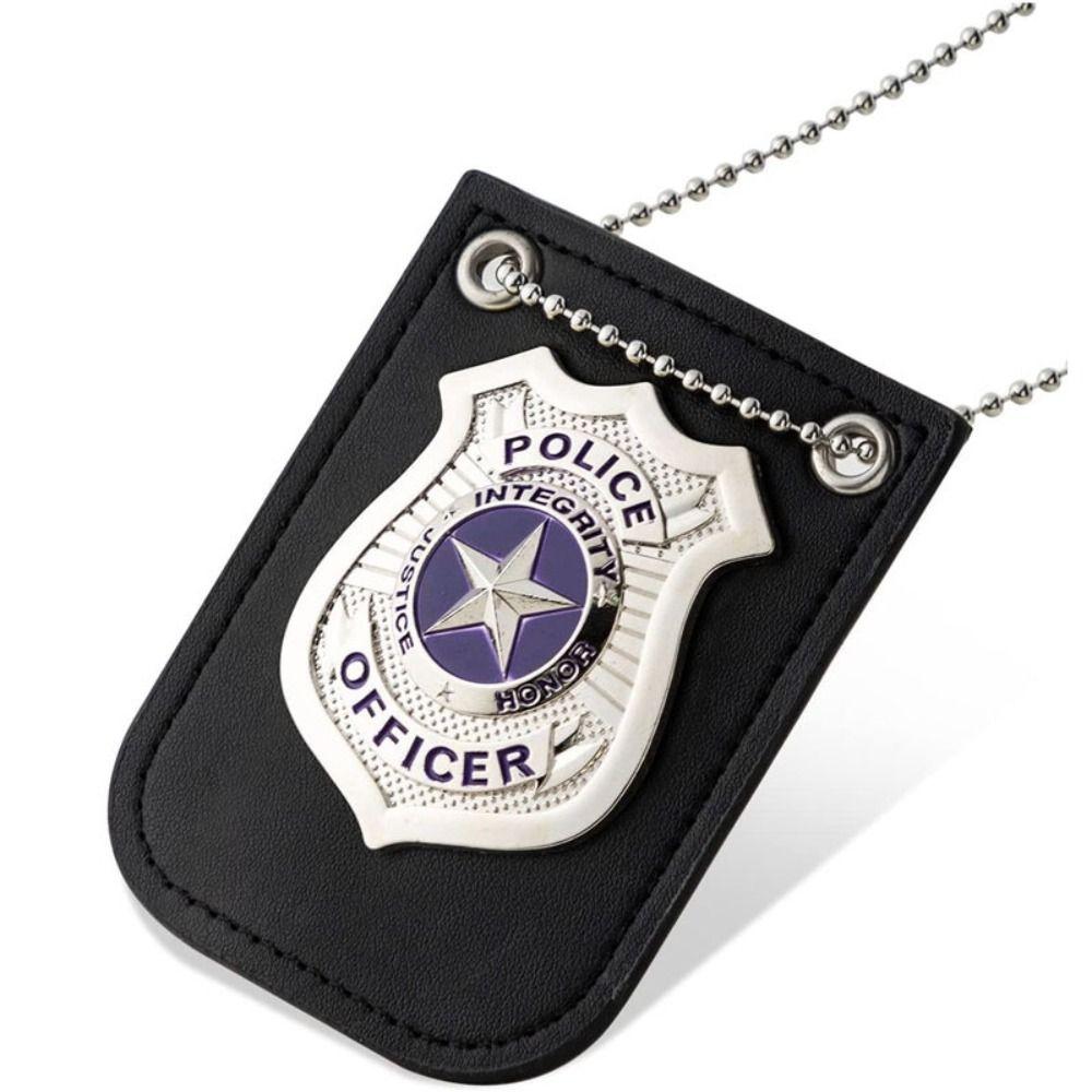 Lekepoliti Rollespill Leke Politi Offiser Simulering Politi Skilt Barn Leke