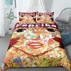 Paprika Duvet Cover Set Without Sheet King Queen Double Full Twin Single Size Bed Linen Set