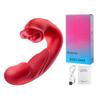 Esplosivo Bacchetta Vibrante 3-in-1 per Lingua con 7 Frequenze Stimolatore del Punto G Aspirante per Donne