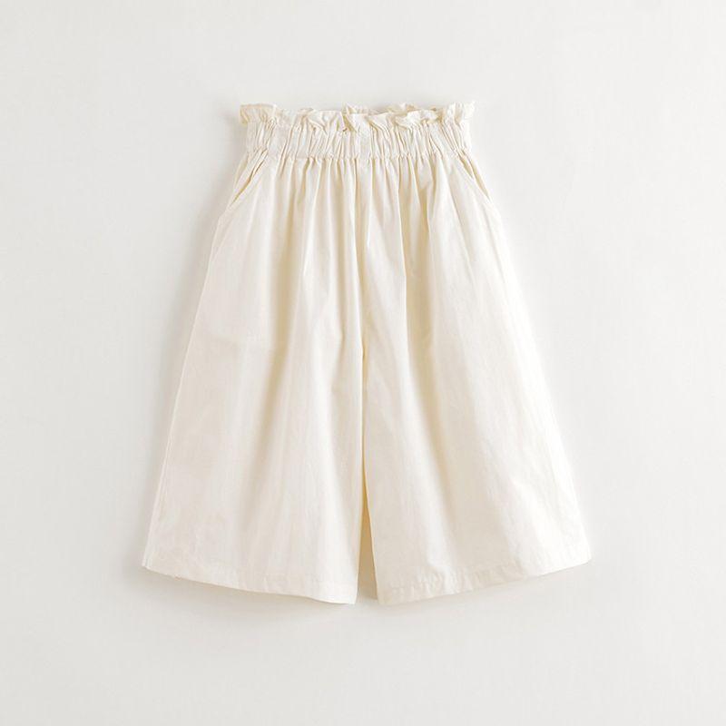 Mark Jenny Girls' Lace-Waist Casual Wide-Leg Pants Baby Pure Cotton Pants 2026 Spring and Summer New Style 550888