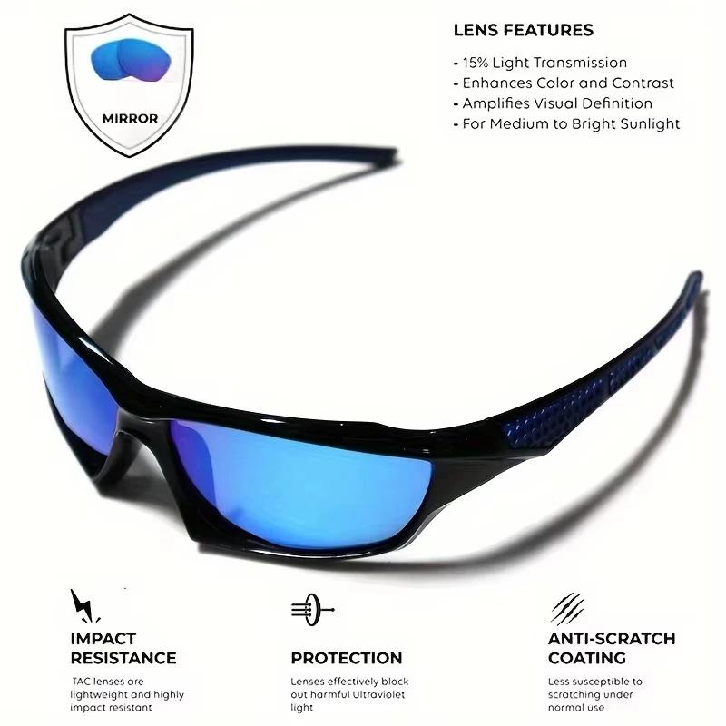 Sports Polarized Sunglasses Lightweight Night Vision Male Shades Cycling Driving Fishing Mirror Colorful Film Sunglass For Men