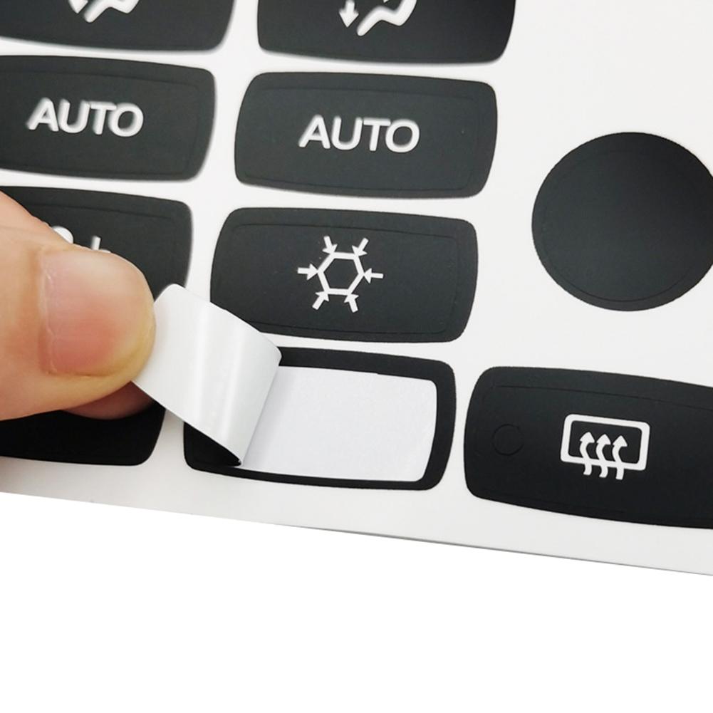 Button Restoration Button Repair Stickers Car Button Stickers High Universality Fitment Perfect Fit Push Button Repair