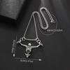 Hip Hop Punk Skull Thor's Hammer Pendant Necklace Vintage Creative Men Fashion Jewelry