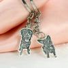 Personalized Custom Pet Portrait Photo Keychain Engraved Name Key Ring for Cat Lover Dog Photo Keychain Memorial Gifts