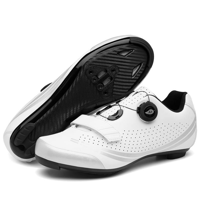 Nuevas Zapatillas de Ciclismo para Exteriores para Hombre y Mujer Zapatillas de Ciclismo Zapatillas de Ciclismo Hebilla Giratoria Bloqueo de Montaña Bloqueo de Carretera Desbloqueado