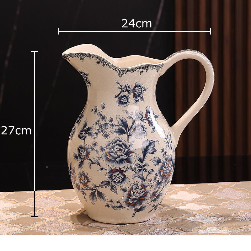 

European Classical Luxury Porcelain Vase Flower Pots Table Decoration Flowers Arrangement Floral Vases Room Aesthetic Decor