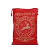 Large Merry Canvas Christmas Santa Sack Xmas Stocking Reindeer Gift Storage Bag
