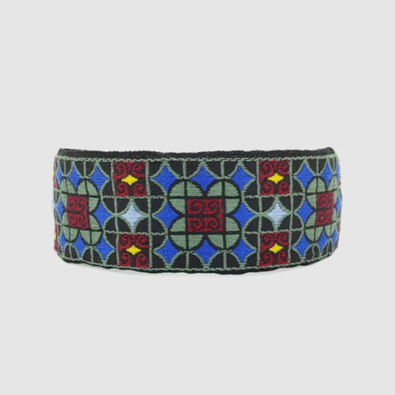 LALA Ethnic Lattice Hairband P-BLUEWINE