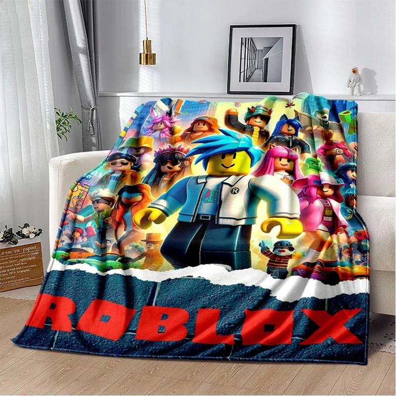 2025 New Style R-Robloxs Cartoon Game Gamer Soft Blankets,Keep Warm Throw Blanket Comfortable Blanket for Beds Sofa Home Bedroom