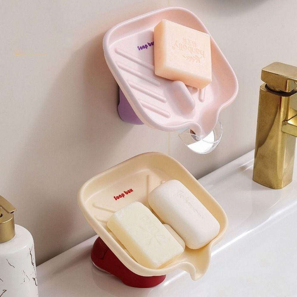 Adjustable Angle Flexible Angle Soap Rack Suction Cup Self Draining Soap Holder Soap Rack Shower
