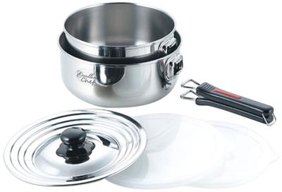 BAKER DEPOT Takei Pottery Manufacturing Excellent Chef Cooker 2P One-Touch (18-20cm) EXC-102