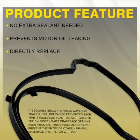 Engine Valve Cover Gasket Set for Honda Accord 2003-2012 2.4L L4 2354cc 144cid V