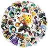 10/30/50/100pcs Cool Anime My Hero Academia Stickers Decal DIY Skateboard Phone Luggage Helmet Funny Graffiti Sticker Decoration