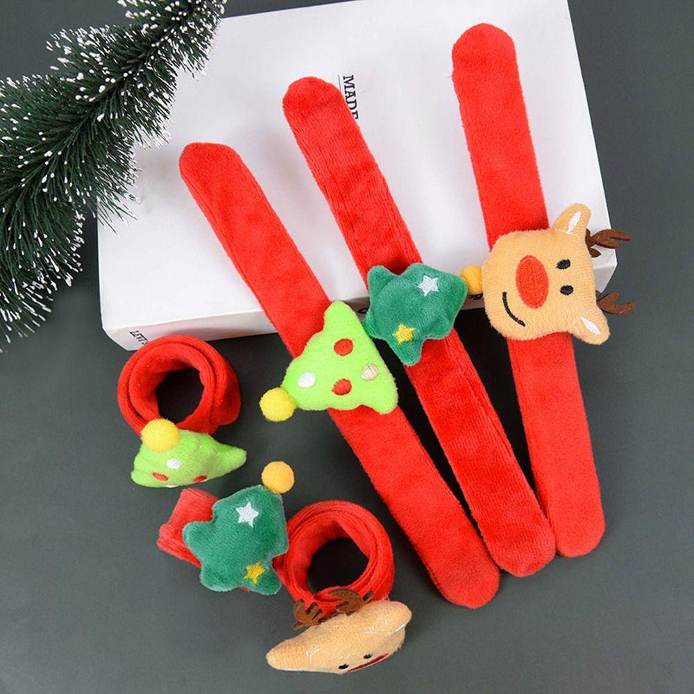 Stuffed Christmas Toy Shake Wristbands Hand Pat Circle Hands Clap Circle Pumpkin Buckle Ring