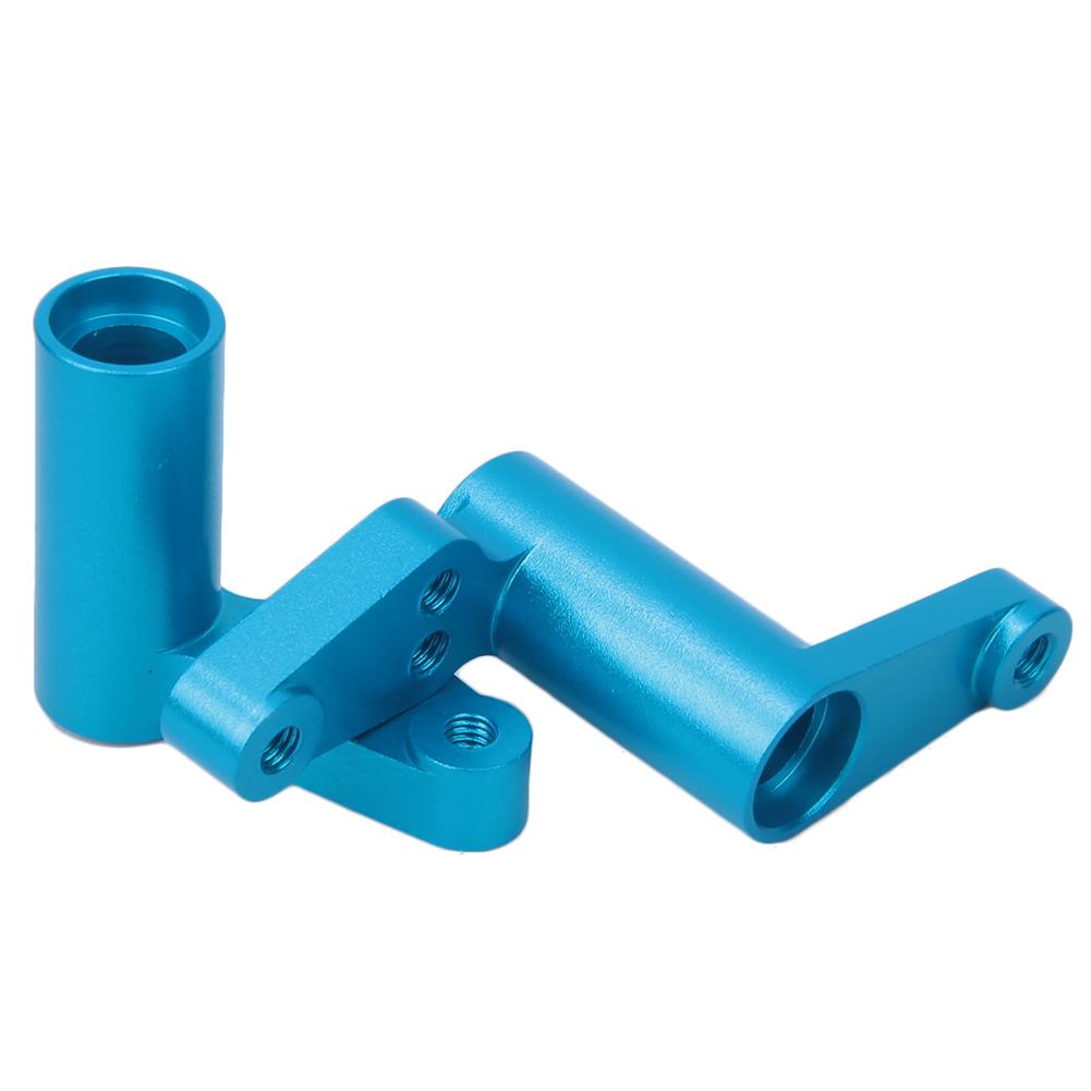 Aluminum Alloy Steering Servo Saver RC Car Upgrade Parts Fit for HPI RS4 Sport 3 RC CarBlue