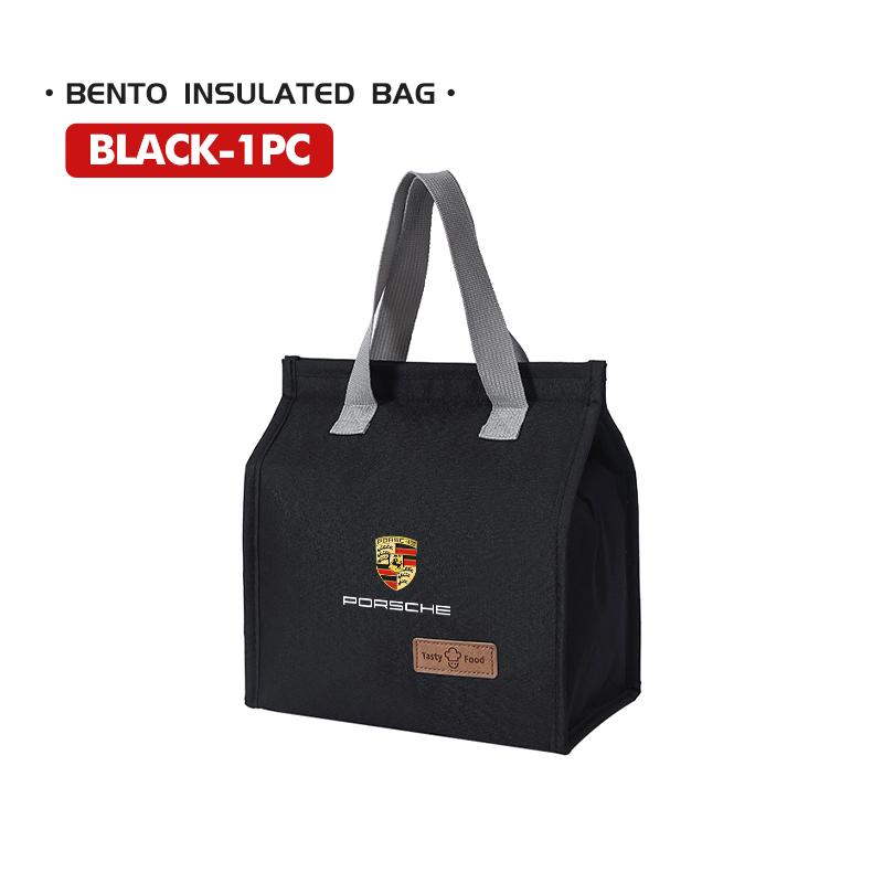 For Porsche Portable Oxford Lunch Bags Fresh Cooler Pouch Container Bag Cayenne Boxster Macan 968 Panamera 911 Carrera-GT 918