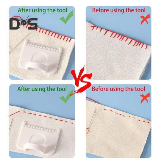 3-teilige Daumen-Nähschablone, Handnäh-Nahtführung, Finger-Overlock-Lineal mit Skala, Quilt-Werkzeug für gleichmäßige Stiche, DIY-Stickereien, Lederhandwerk