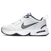 Nike Air Monarch 4 White Navy Textile, Leather Cushioning Low Top Chunky Sneakers Unisex White Gray 415445-102(Team4-)