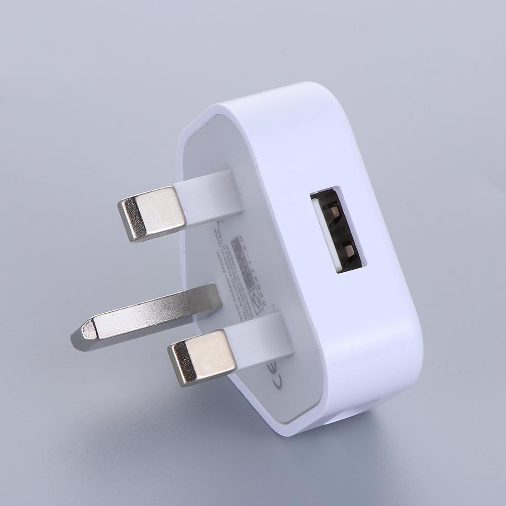 Home 5V 1A 1 Port USB-Netzteil UK-Stecker USB-Ladegerät Wandladegerät