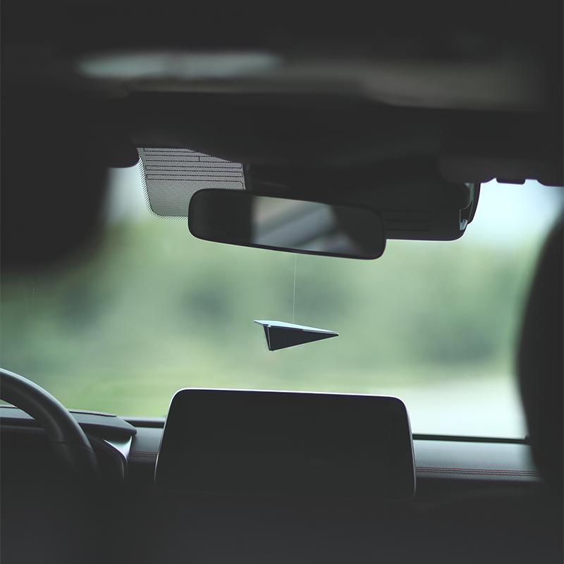 Paper Airplane Car Rearview Mirror Charm Pendant Interior Decoration Novelty Funny Car Aromatherapy Diffuser Auto Accessories