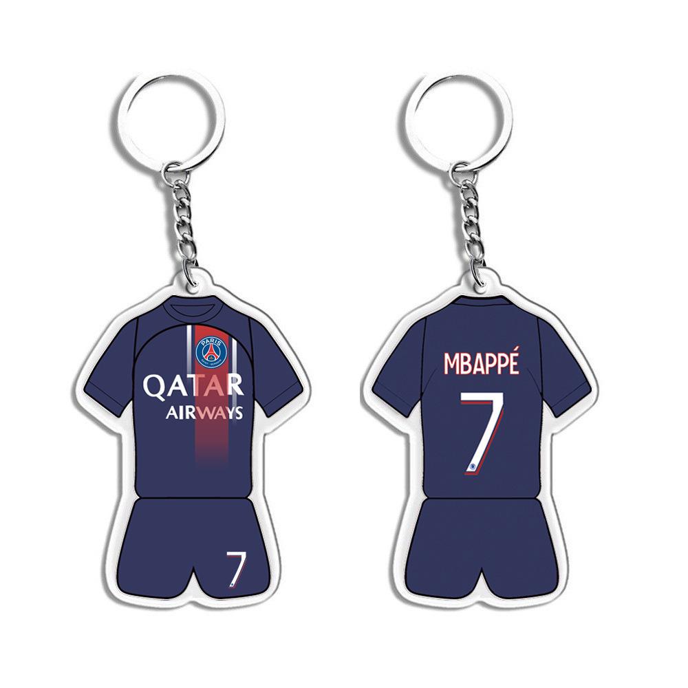 Porte-clés Joueur Étoile: Messi, Ronaldo, Neymar - Souvenirs et Cadeaux de Football en Acrylique