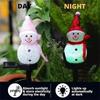Solar-Powered Outdoor Christmas Snowman Garden Lights