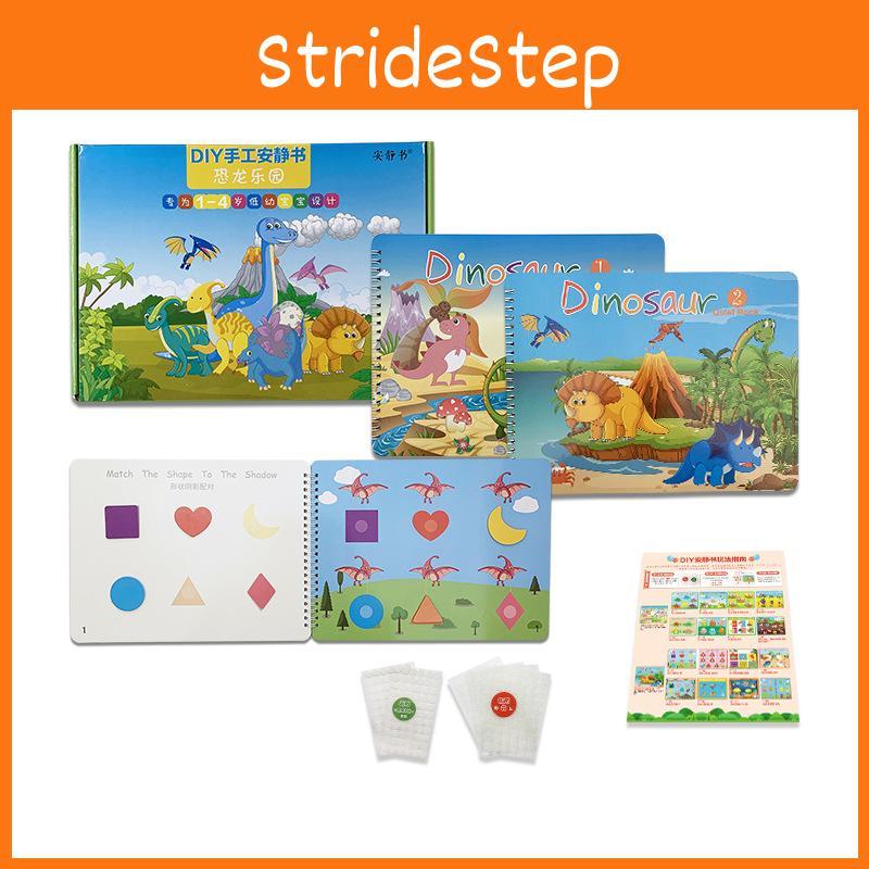 Dinosaur Quiet Book For Toddlers Diy Creative Sticker Educational Toy Gift