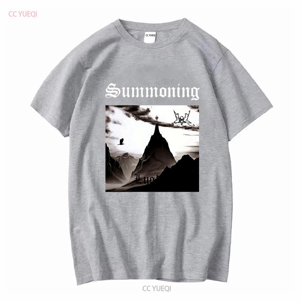 VTG Summoning band black T shirt All sizes S to 345Xl 1F1775 long or short sleeves vintage Washed Versatile Slightly