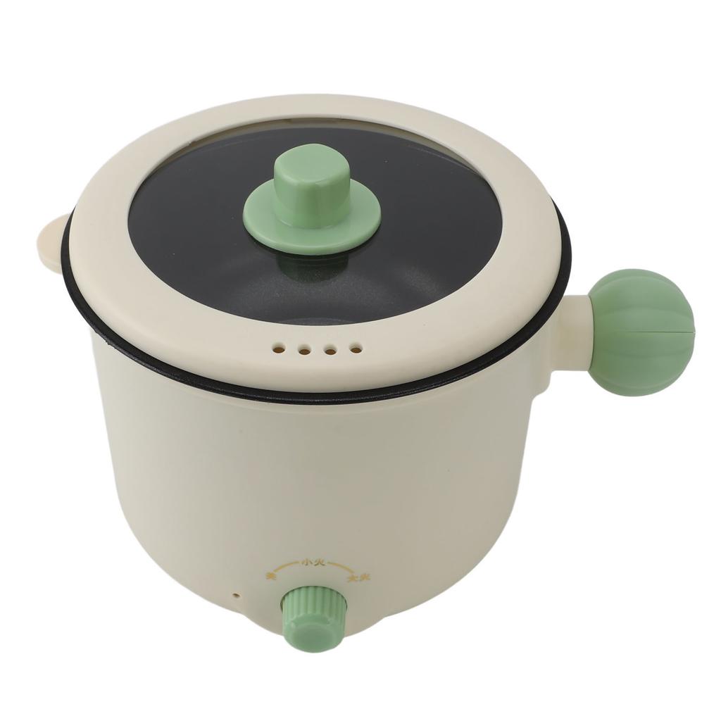 Electric Cooking Pot Multifunctional Non Stick Portable Mini Electric Hot Pot for Kitchen Dorm 1.8L EU Plug 220V