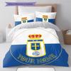 Real Oviedo Custom Name Pattern Bedding Quilt Set Quilt Cover Pillowcase Home Birthday Gift(1 * duvet cover + 2 * pillowcase, without core)
