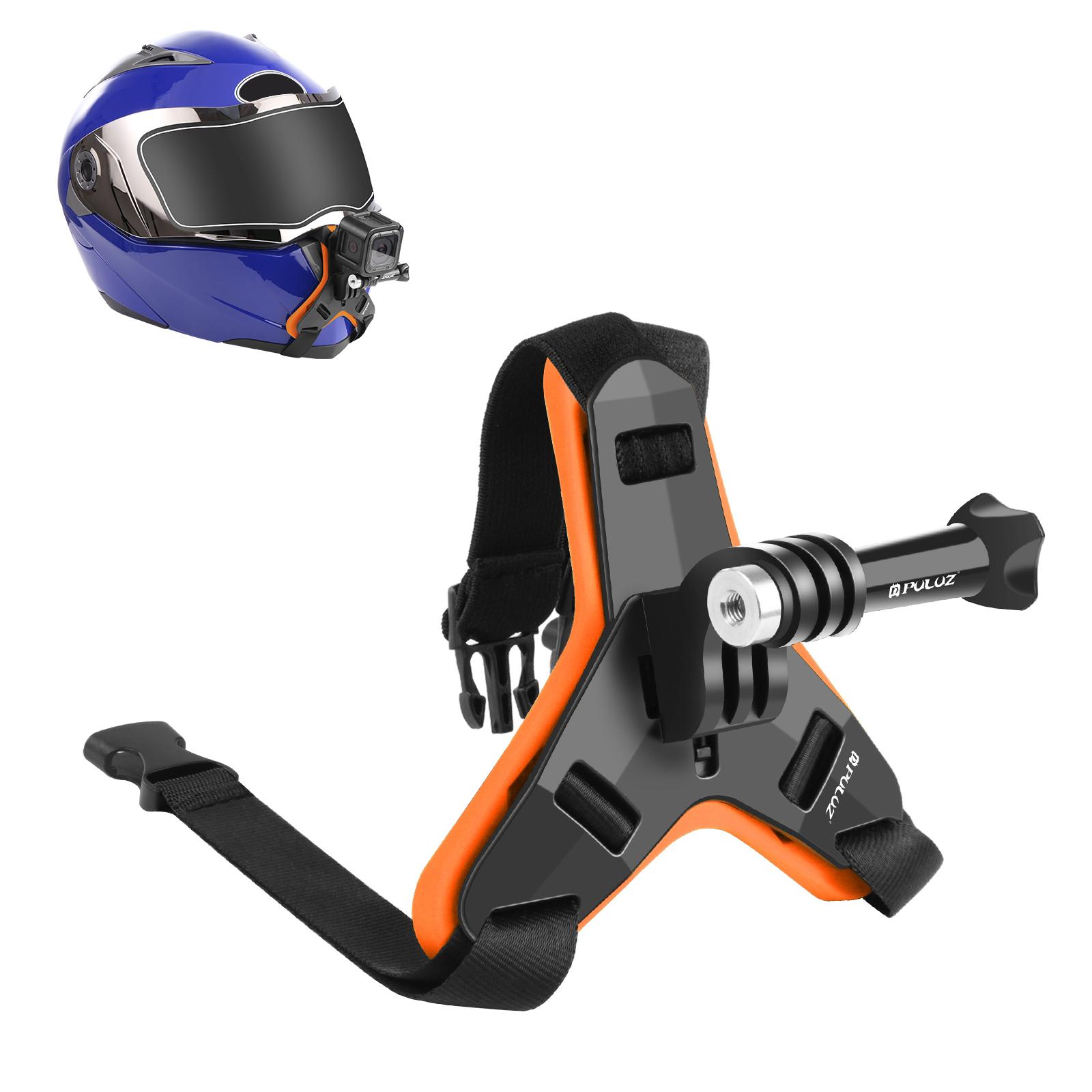 PULUZ PU579 For GoPro Hero 11/10 Sports Camera Motorcycle Helmet Mount Chin Bracket B