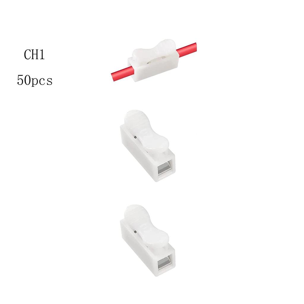 20/50 szt. CH1 CH2 CH3 Szybkozłączka Blok zaciskowy sprężynowy do łączenia przewodów do taśmy LED