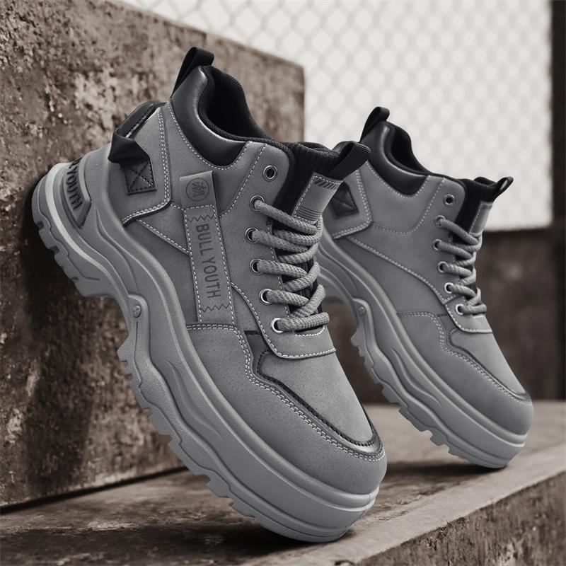 

Мужские ботинки с высоким верхом осень британский стиль помощь рабочие ботинки Мартин строительная площадка работа страхование труда приливные ботинки зима 44