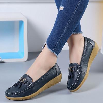 Scarpe Piatte da Donna Comode Mocassini Slip-on Estive Traspiranti Scarpe Traforate per Esterno Antiscivolo Scarpe da Passeggio per Donna Mocassini