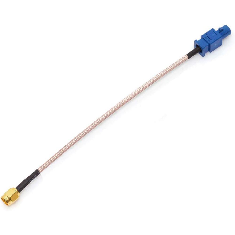 Vehicle Car GPS Antenna Adapter Cable SMA Male To Fakra C Male Blue Coaxial Pigtail Cable 15cm 6 Inch for Vehicle Truck SUV Car Stereo Head Unit