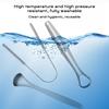 3Pcs Tongue Scraper Cleaner With Travel Case Metal Dental Brush Bad Breath Kit For Adults Professional Tool