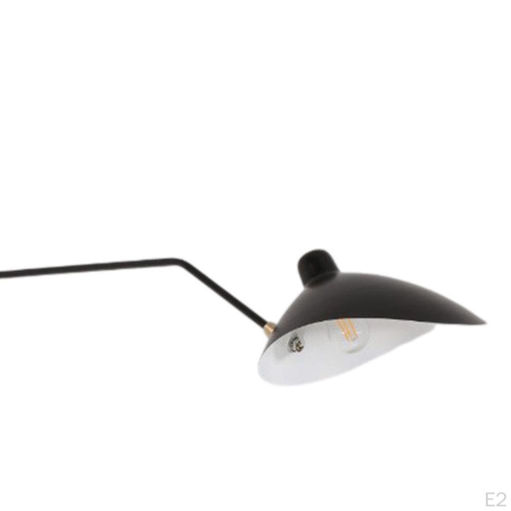 Modern Reading Lamp Wall Mount Adjustable Long Arm Rocker Light Industrial for Hallway