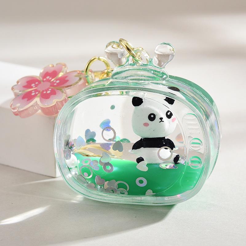 Panda Acrylic Keychain: Car Pendant, Backpack Accessory, Couple Gift