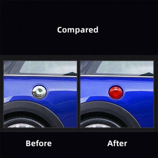 Glossy Red Hard Carbon Fiber Car Fuel Tank Cap Sticker For Mini F55 F56 2014-19