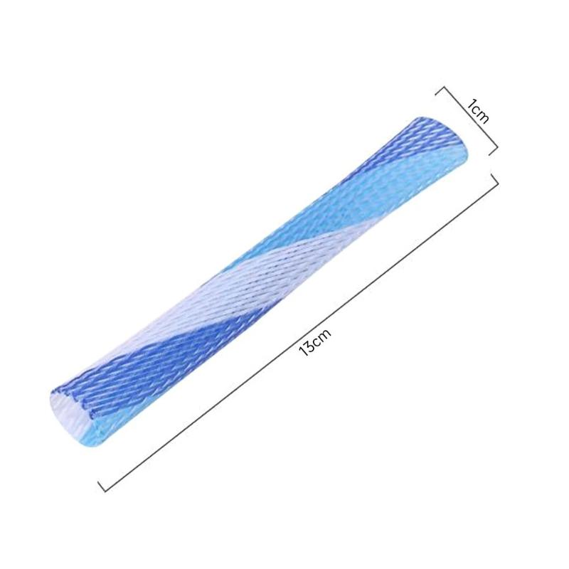 10pcs Cat Spring Toy Stick Freely Folding Spring Shape Colorful Spring Tube Kitten Toys Cat Interactive Toys Pet Supplies