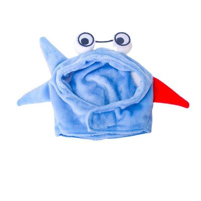 Pet Costume Hat Adjustable Soft Breathable Washable Cute Cat Headgear for Puppy Festival Party Blue