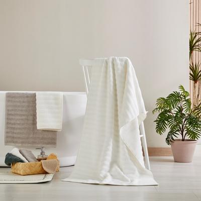 Raffinira Jakarlı Banyo Havlusu 70X145 FİLDİŞİ 650g_BG0124055