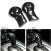 Carbon Fiber Gear Shift Knob Head Cover Sticker  For Chevrolet Camaro 2010-2015