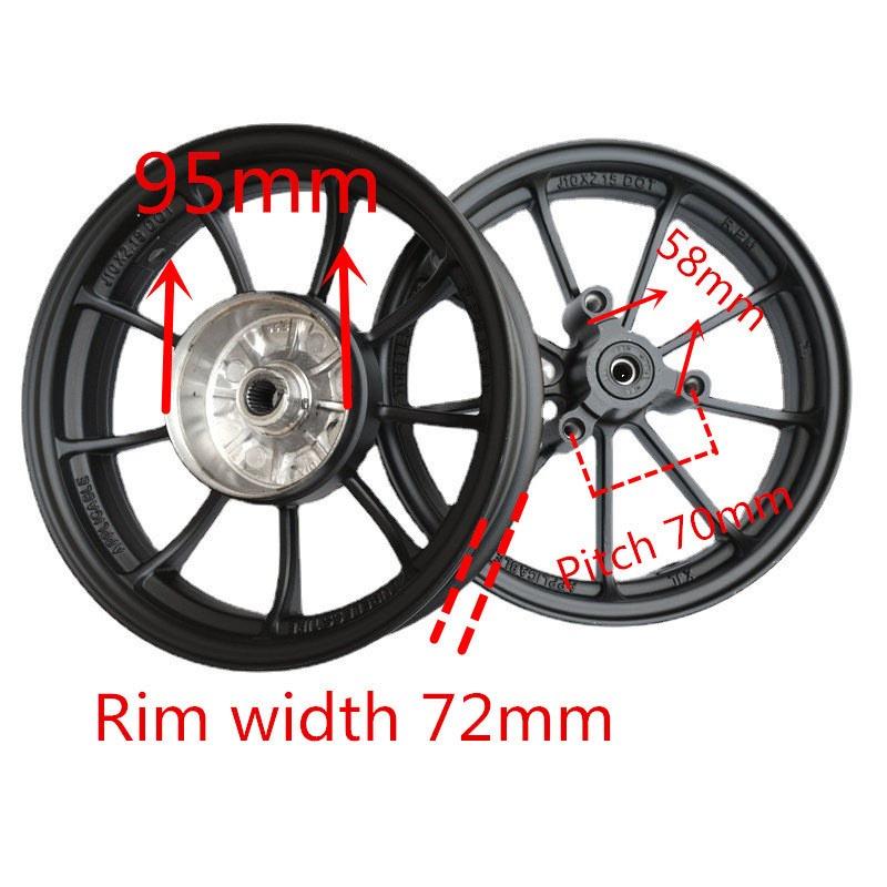Motorcycle Modified Aluminum Alloy Front Back Wheels Rim Disc Brake For DIO18/28 ZX34/35/38/56 Z4 Motorcycle Wheel