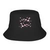Cherry Blossom Flower Plant Transparent Bucket Hat Panama Bob Hats Outdoor Fashion Autumn For Summer Beach Unisex Fisherman Caps