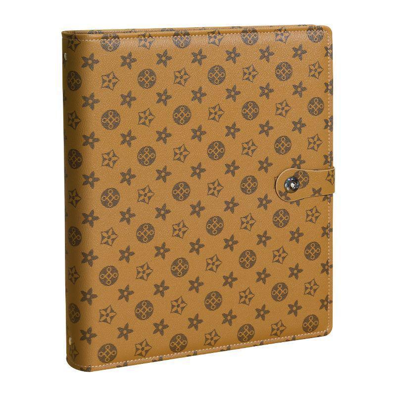 A4 Large Capacity Family Document Organizer with Transparent Pages for Birth Certificates and Household Registers