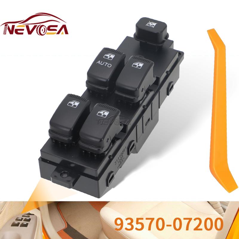 9357007200 For Kia Picanto SA 2004-2007 Morning Hyundai H100-4F Porter2 Main Power Window Switch Control Button 93570-07200