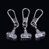 50Pcs Clear Oval Double Hole Beads Fishing Beads B Type Pin 3 Way Connector Quick Installation Fishing Gear Tackle