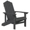 Vidaxl Adirondack Garden Chair, Hdpe, Anthracite